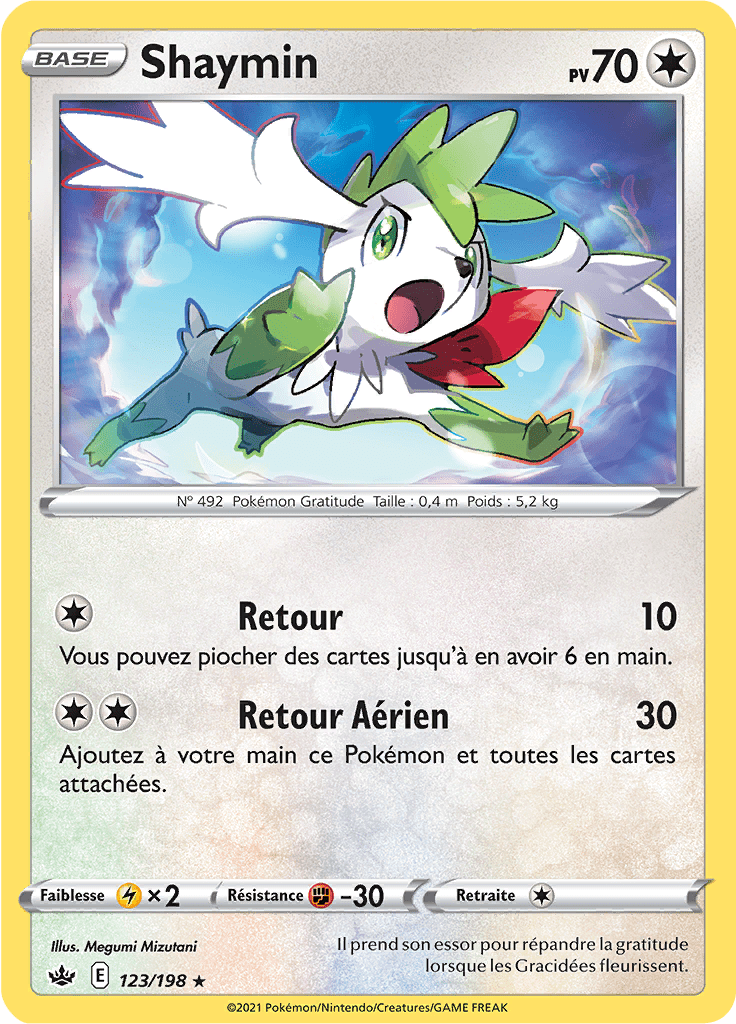Shaymin - EB Règne de Glace - 123 - Holographique rare