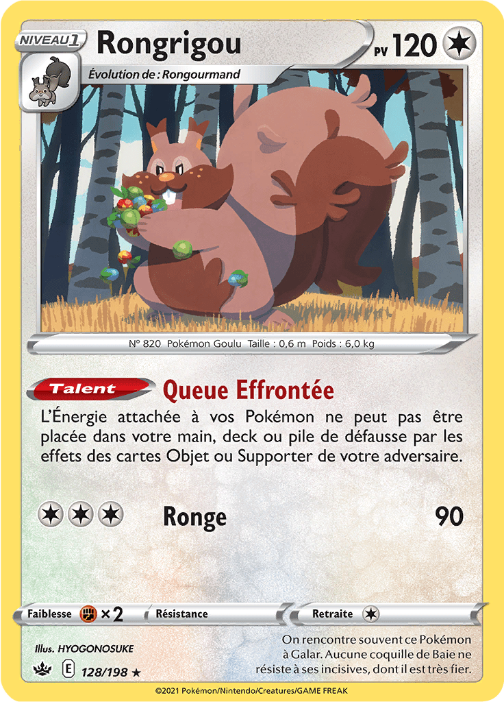 Rongrigou - EB Règne de Glace - 128 - Holographique rare