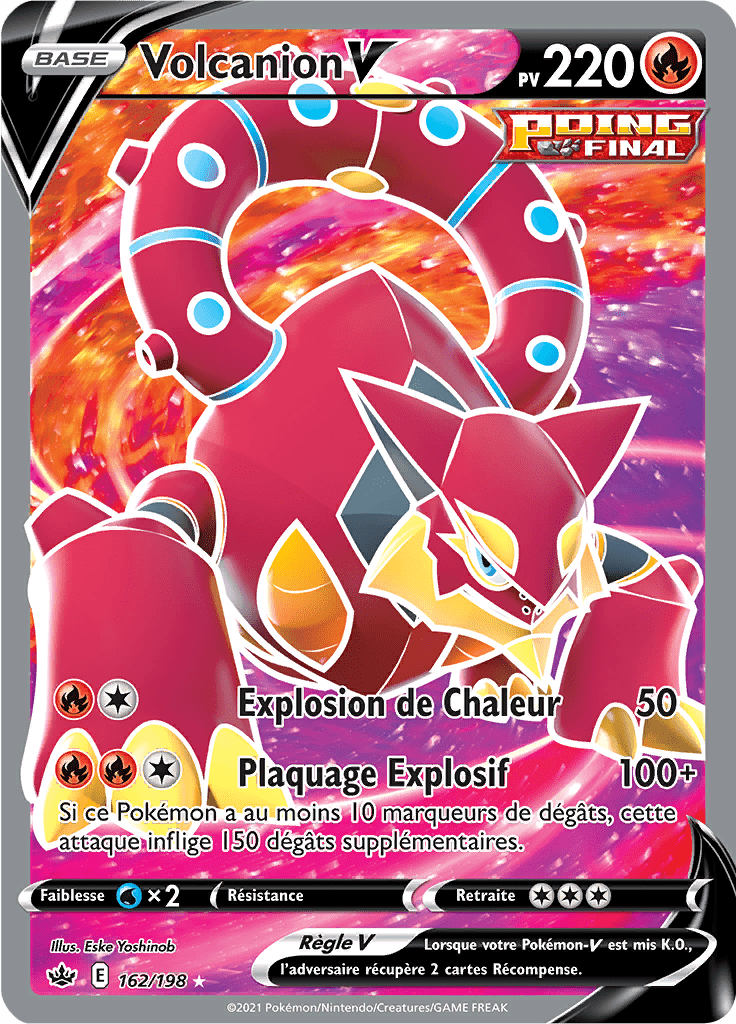 Volcanion V - EB Règne de Glace - 162 - V Full Art