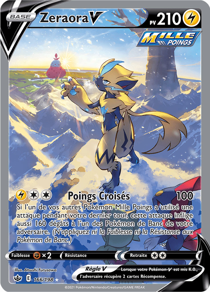 Zeraora V - EB Règne de Glace - 166 - Alternate