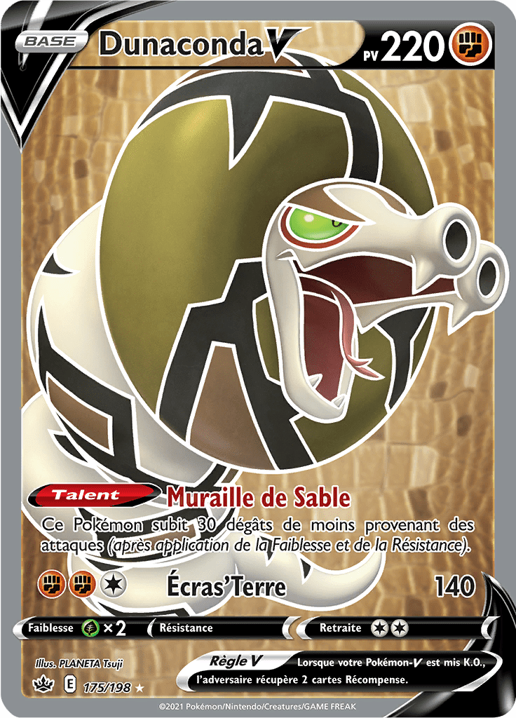 Dunaconda V - EB Règne de Glace - 175 - V Full Art