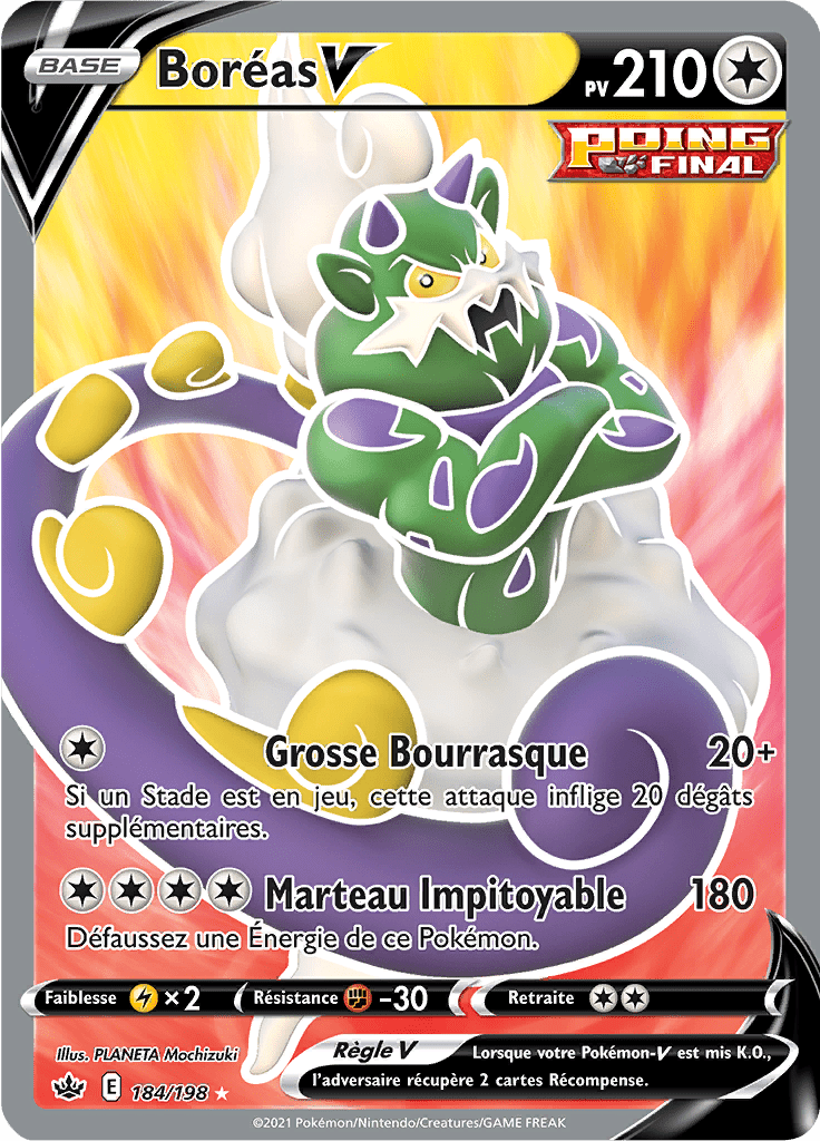 Boréas V - EB Règne de Glace - 184 - V Full Art