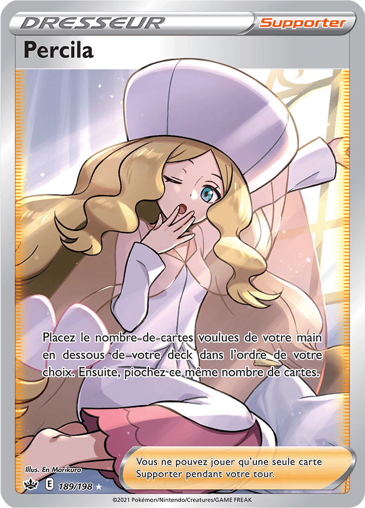 Percila - EB Règne de Glace - 189 - Trainer Full Art