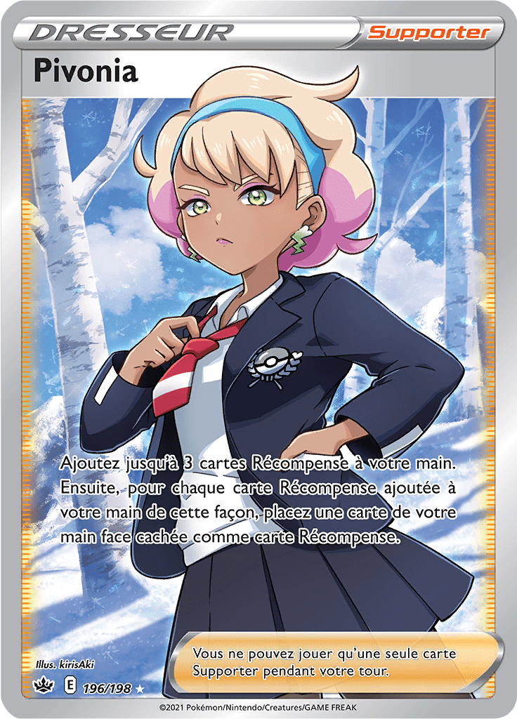 Pivonia - EB Règne de Glace - 196 - Trainer Full Art