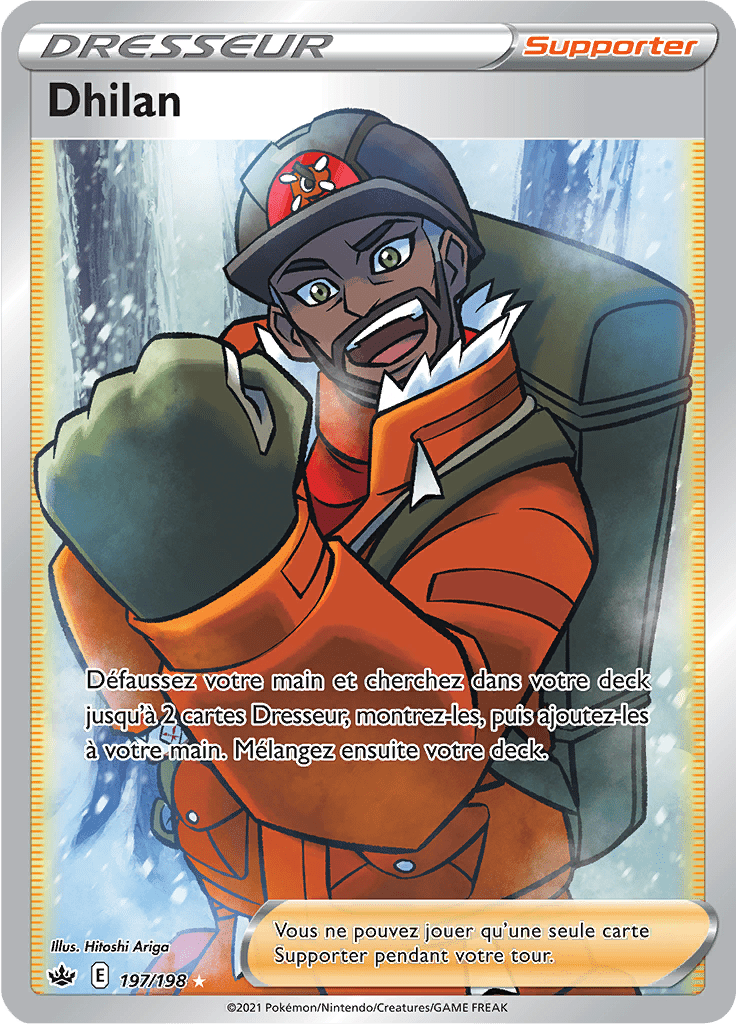 Dhilan - EB Règne de Glace - 197 - Trainer Full Art