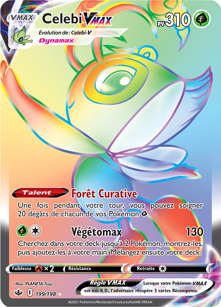 Celebi V - EB Règne de Glace - 199 - Arc-en-ciel rare