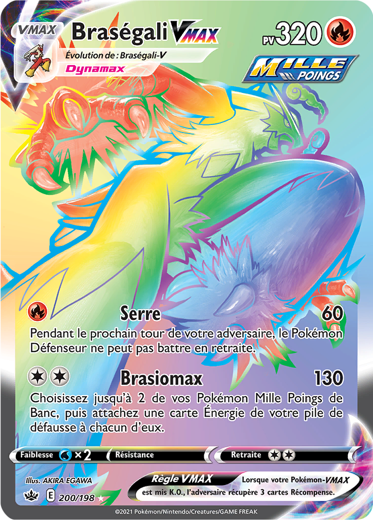 Braségali V - EB Règne de Glace - 200 - Arc-en-ciel rare