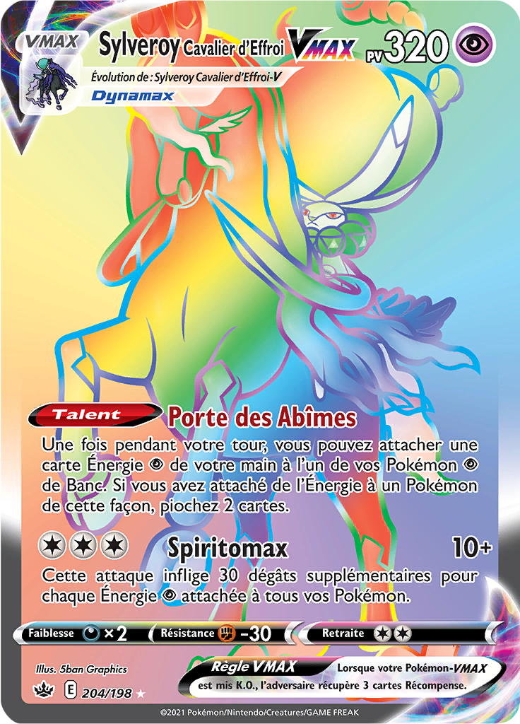 Sylveroy Cavalier d'Effroi V - EB Règne de Glace - 204 - Arc-en-ciel rare