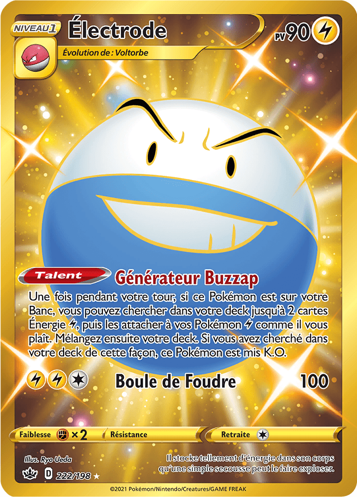 Électrode - EB Règne de Glace - 222 - Full Art Gold