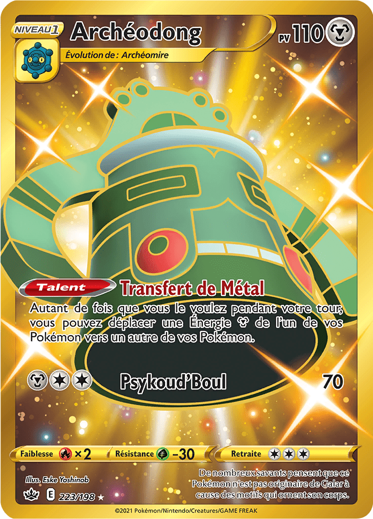 Archéodong - EB Règne de Glace - 223 - Full Art Gold