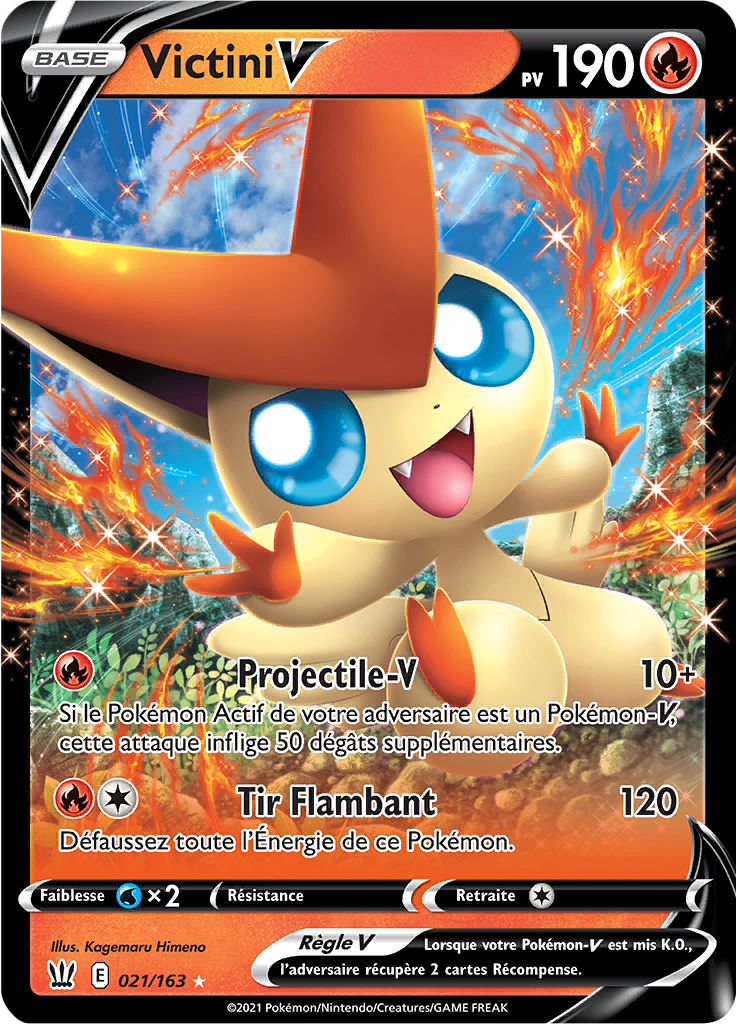 Victini V - EB Styles de Combat - 021 - Holographique rare V