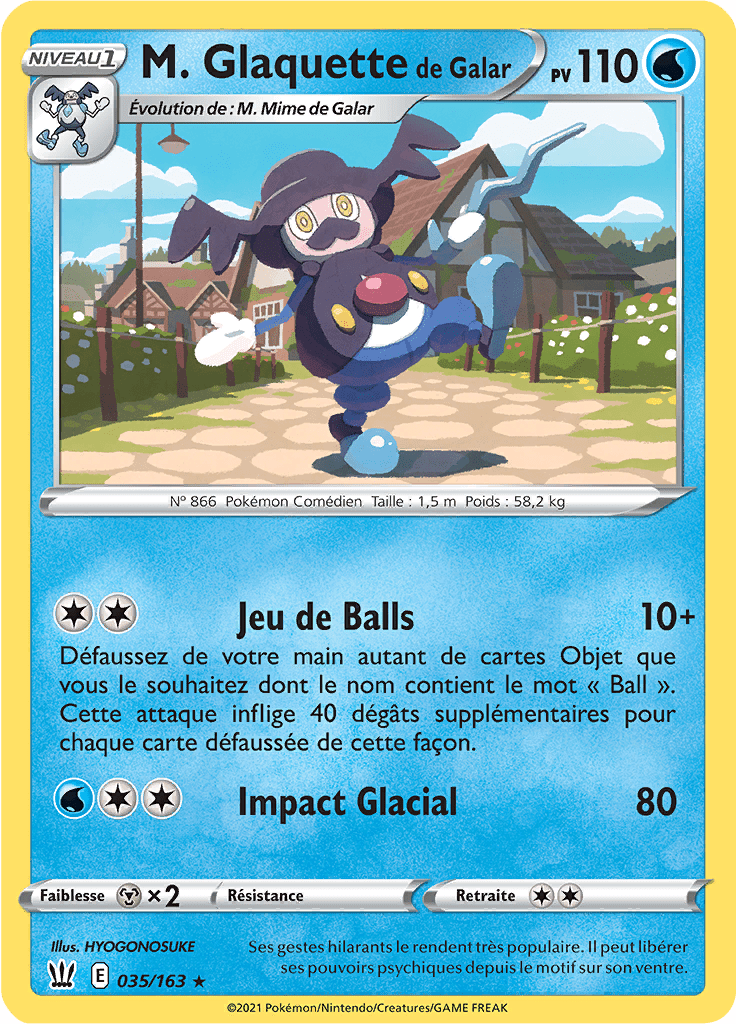 M. Glaquette de Galar - EB Styles de Combat - 035 - Rare