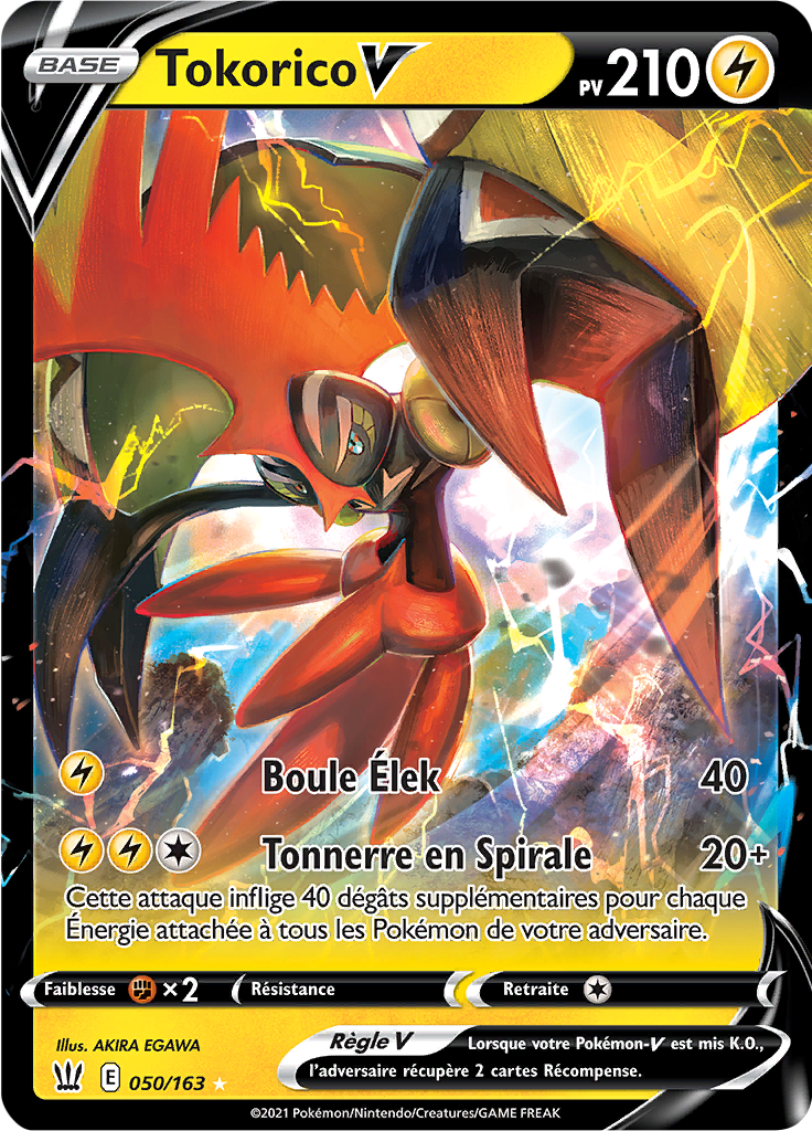 Tokorico V - EB Styles de Combat - 050 - Holographique rare V
