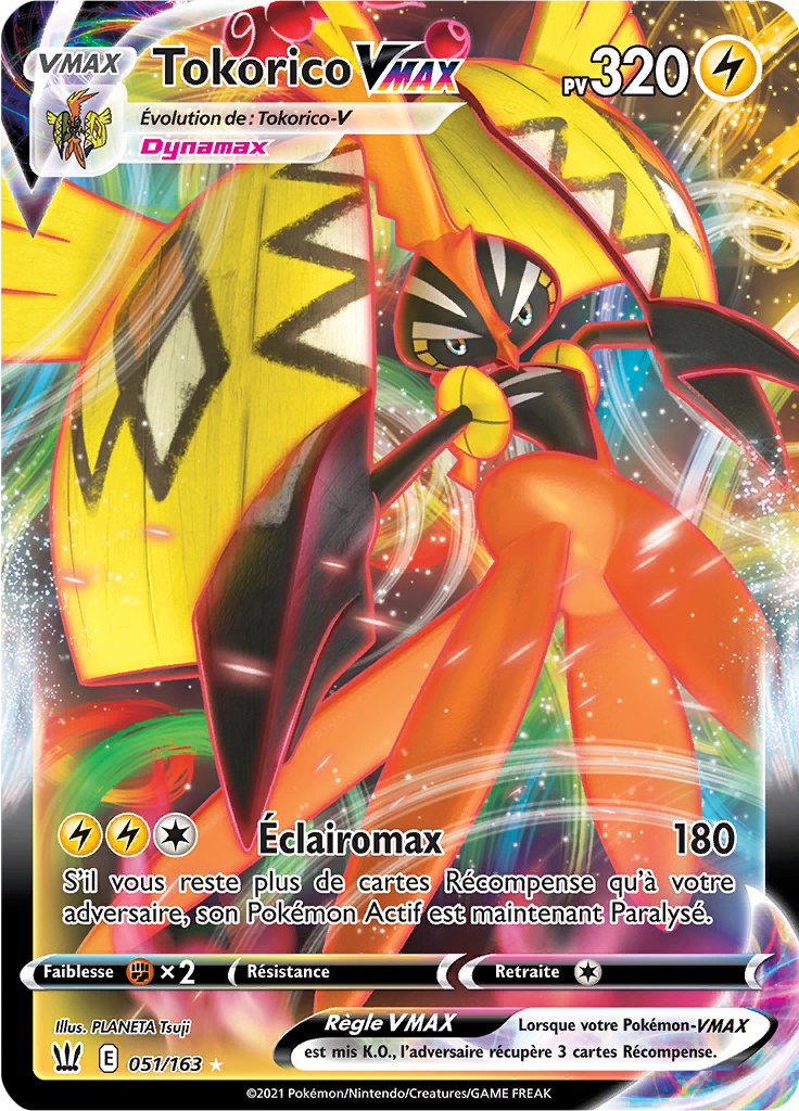 Tokorico V - EB Styles de Combat - 051 - Holographique rare VMAX