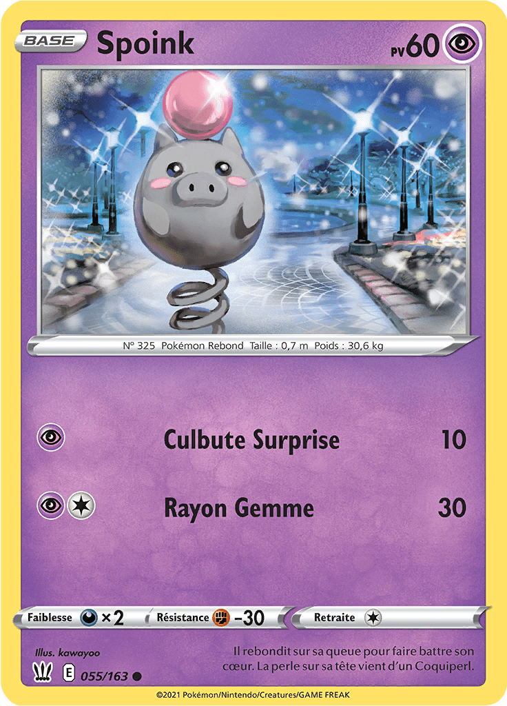 Spoink - EB Styles de Combat - 055 - Commune