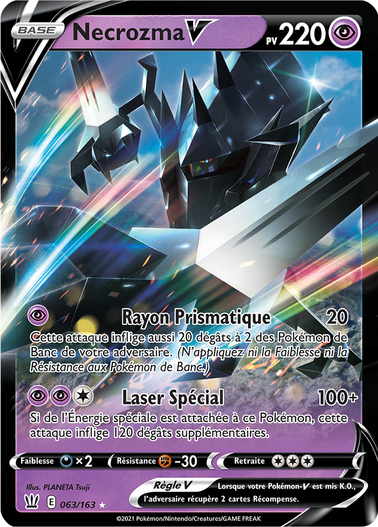 Necrozma V - EB Styles de Combat - 063 - Holographique rare V