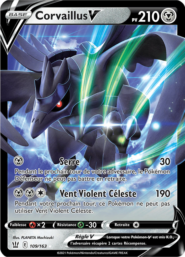 Corvaillus V - EB Styles de Combat - 109 - Holographique rare V