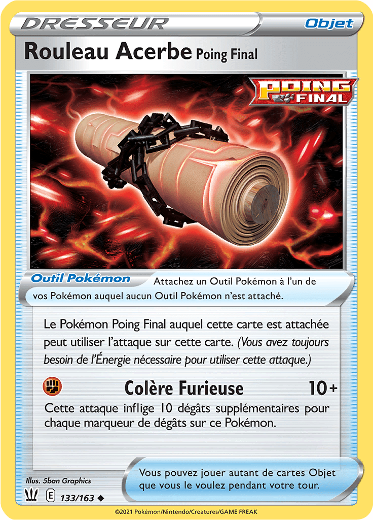 Rouleau Acerbe Poing Final - EB Styles de Combat - 133 - Peu commune