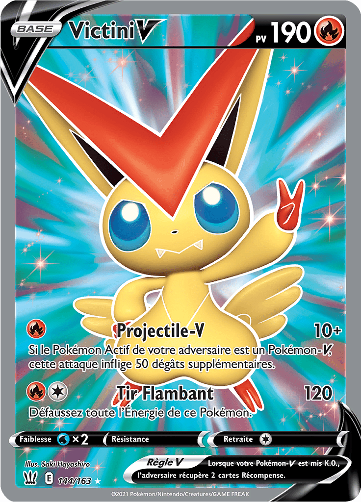 Victini V - EB Styles de Combat - 144 - V Full Art
