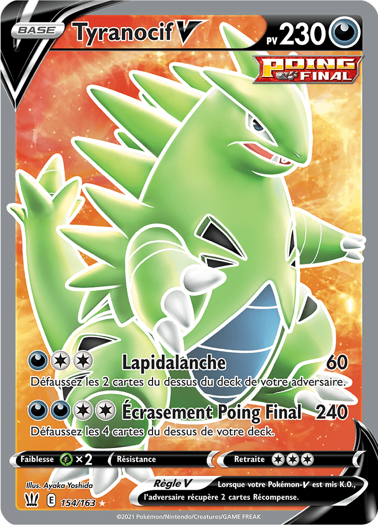 Tyranocif V - EB Styles de Combat - 154 - V Full Art