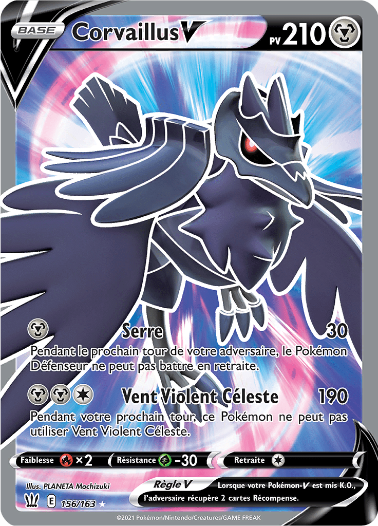 Corvaillus V - EB Styles de Combat - 156 - V Full Art