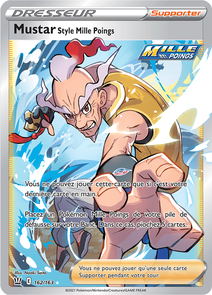 Mustar Style Mille Poings - EB Styles de Combat - 162 - Trainer Full Art