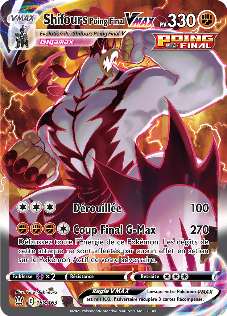Shifours Poing Final V - EB Styles de Combat - 168 - Full Art Gold
