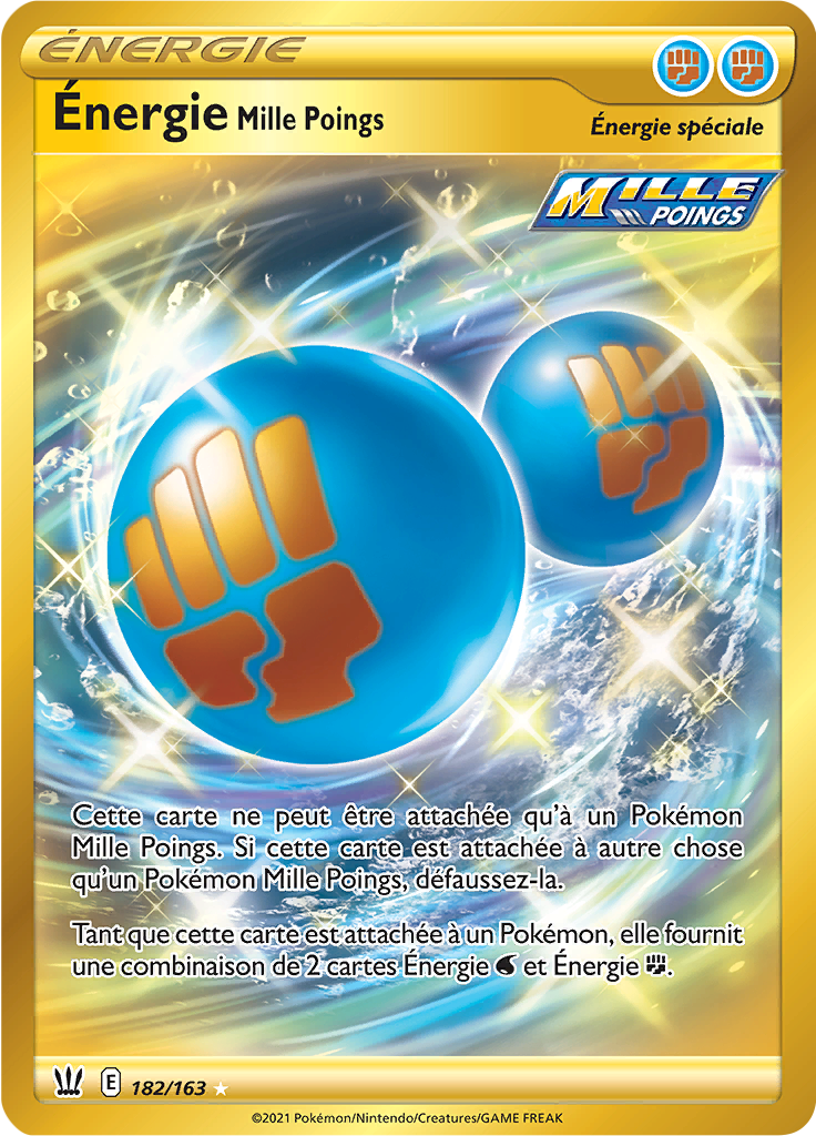 Énergie Mille Poings - EB Styles de Combat - 182 - Secrète rare
