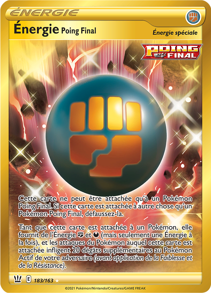 Énergie Poing Final - EB Styles de Combat - 183 - Secrète rare