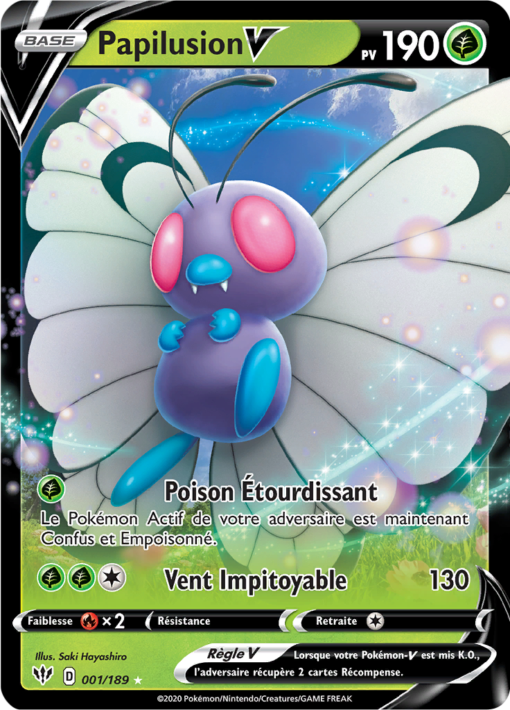 Papilusion V - EB Ténèbres Embrasées - 001 - Holographique rare V
