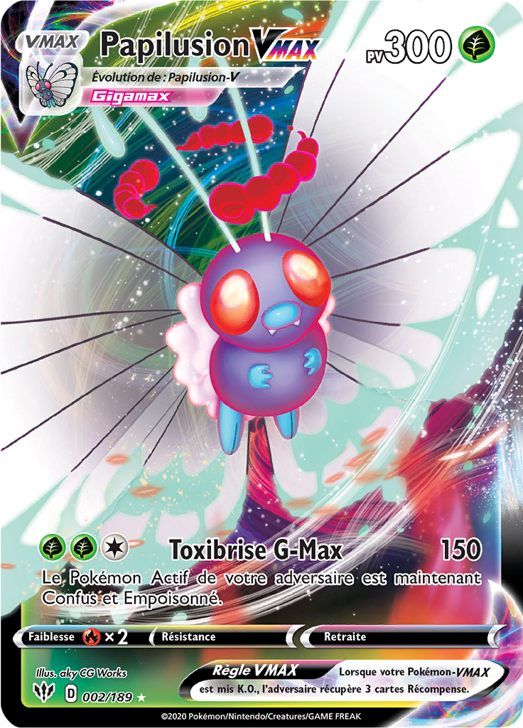 Papilusion V - EB Ténèbres Embrasées - 002 - Holographique rare VMAX