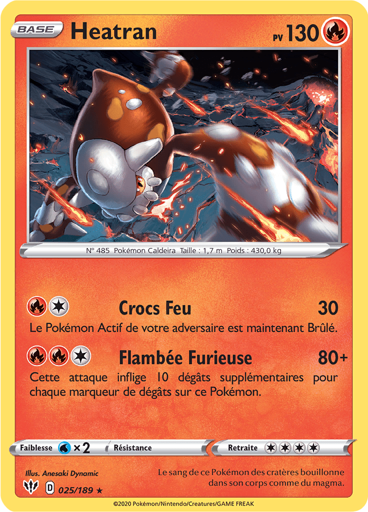 Heatran - EB Ténèbres Embrasées - 025 - Holographique rare
