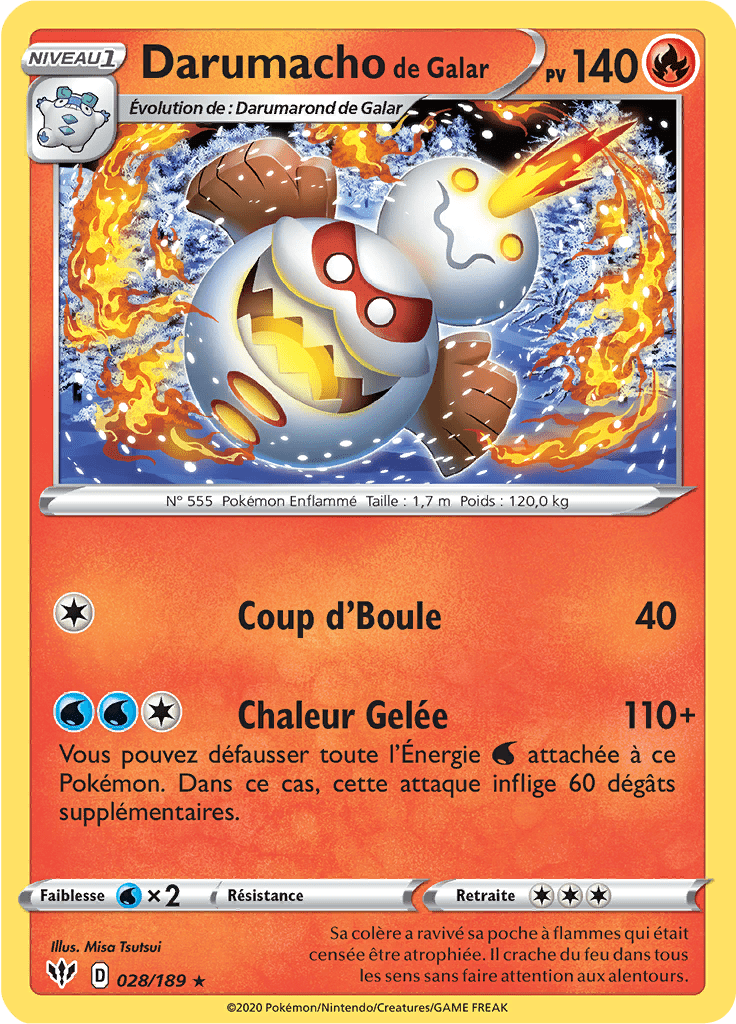 Darumacho de Galar - EB Ténèbres Embrasées - 028 - Rare