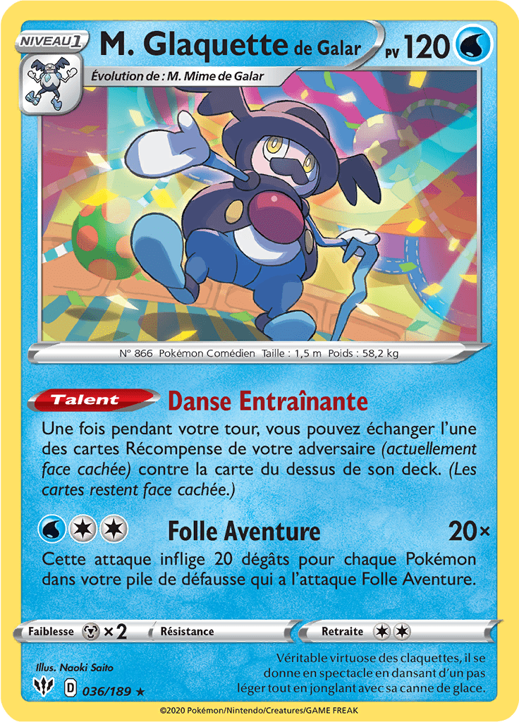 M. Glaquette de Galar - EB Ténèbres Embrasées - 036 - Rare