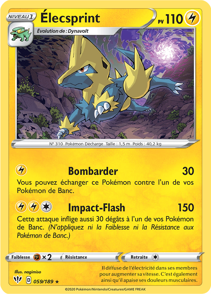 Élecsprint - EB Ténèbres Embrasées - 059 - Rare