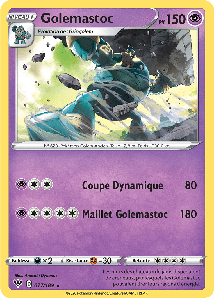 Golemastoc - EB Ténèbres Embrasées - 077 - Rare