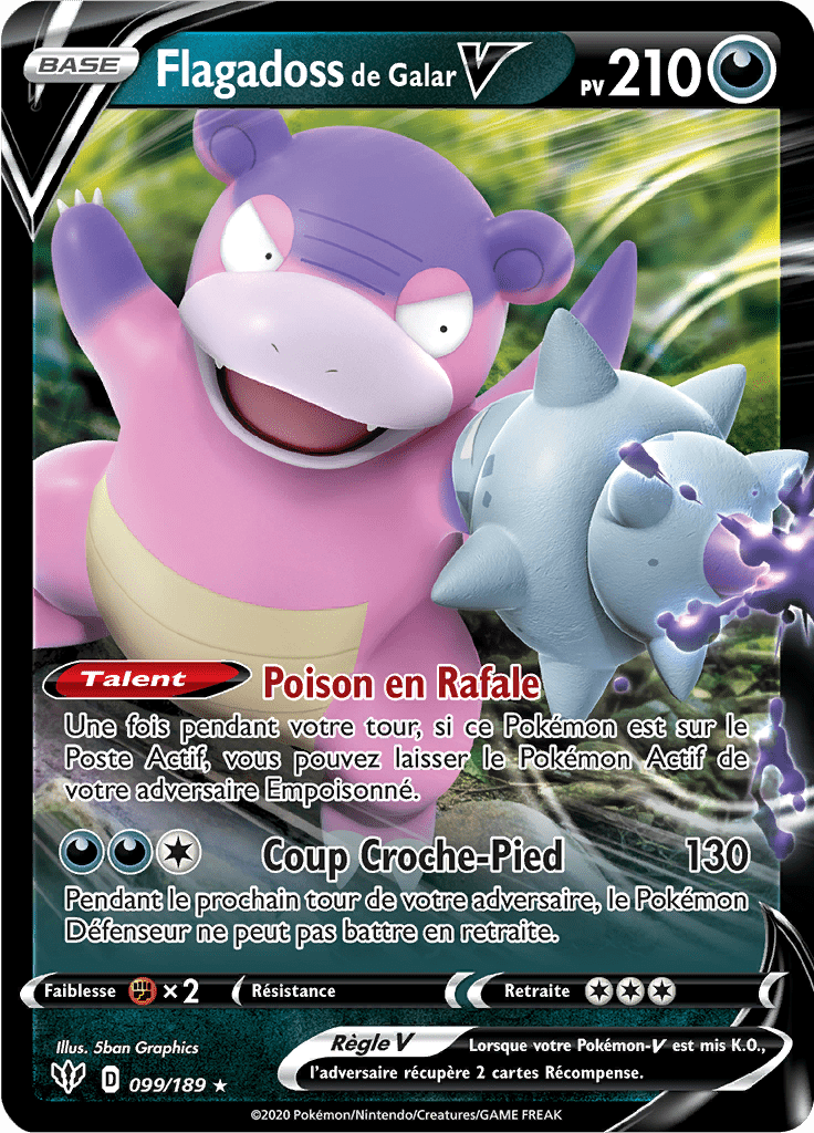 Flagadoss de Galar V - EB Ténèbres Embrasées - 099 - Holographique rare V