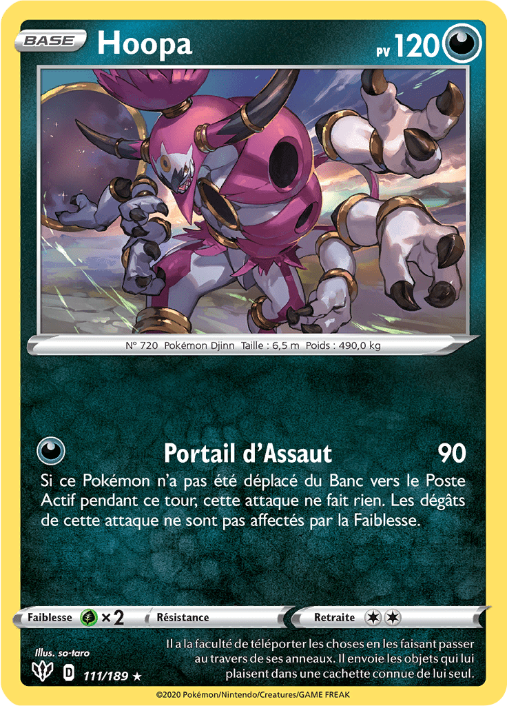 Hoopa - EB Ténèbres Embrasées - 111 - Holographique rare