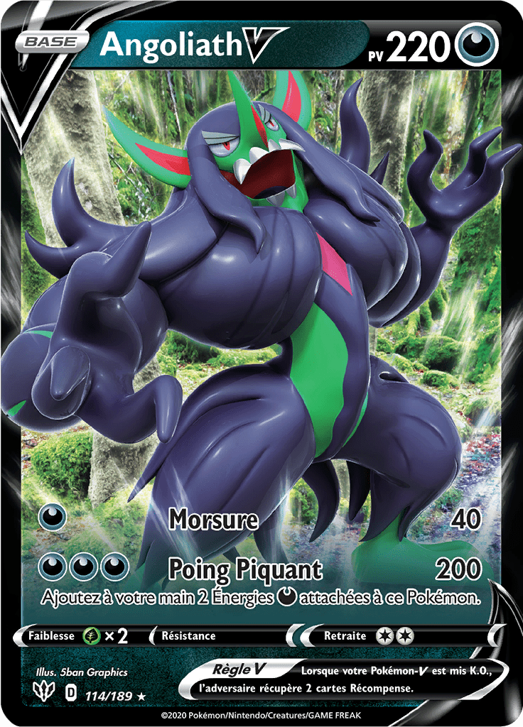 Angoliath V - EB Ténèbres Embrasées - 114 - Holographique rare V