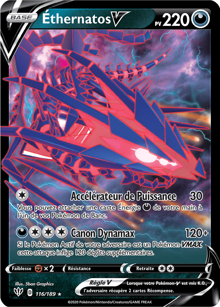 Éthernatos V - EB Ténèbres Embrasées - 116 - Holographique rare V