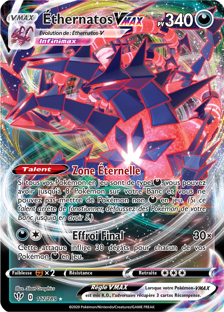 Éthernatos V - EB Ténèbres Embrasées - 117 - Holographique rare VMAX