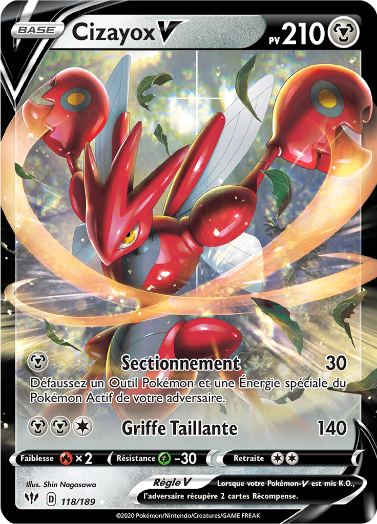 Cizayox V - EB Ténèbres Embrasées - 118 - Holographique rare V