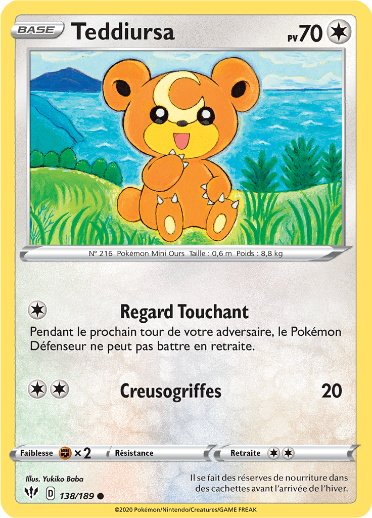 Teddiursa - EB Ténèbres Embrasées - 138 - Commune
