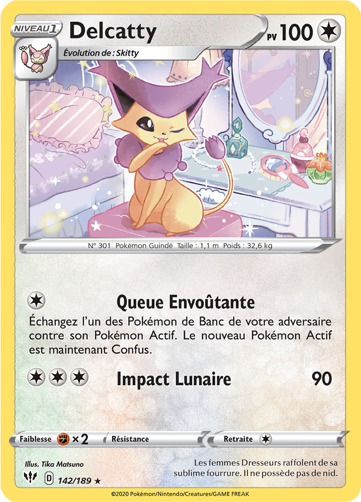 Delcatty - EB Ténèbres Embrasées - 142 - Rare