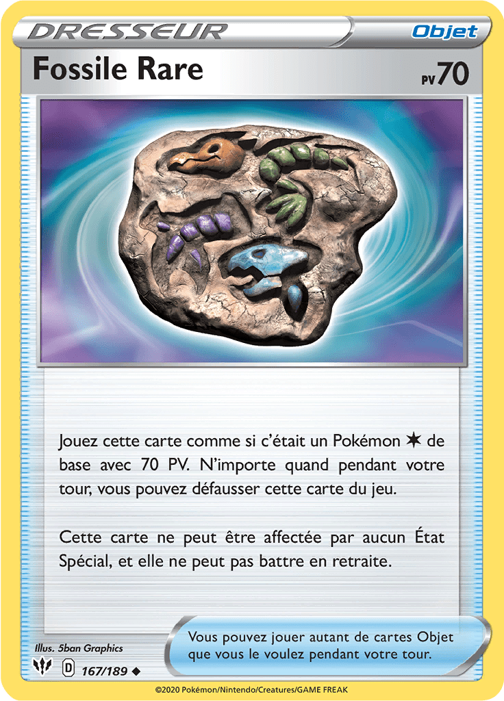 Fossile Rare - EB Ténèbres Embrasées - 167 - Peu commune