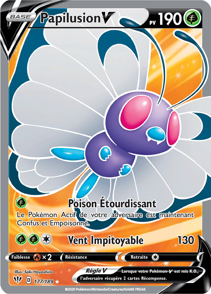 Papilusion V - EB Ténèbres Embrasées - 177 - V Full Art