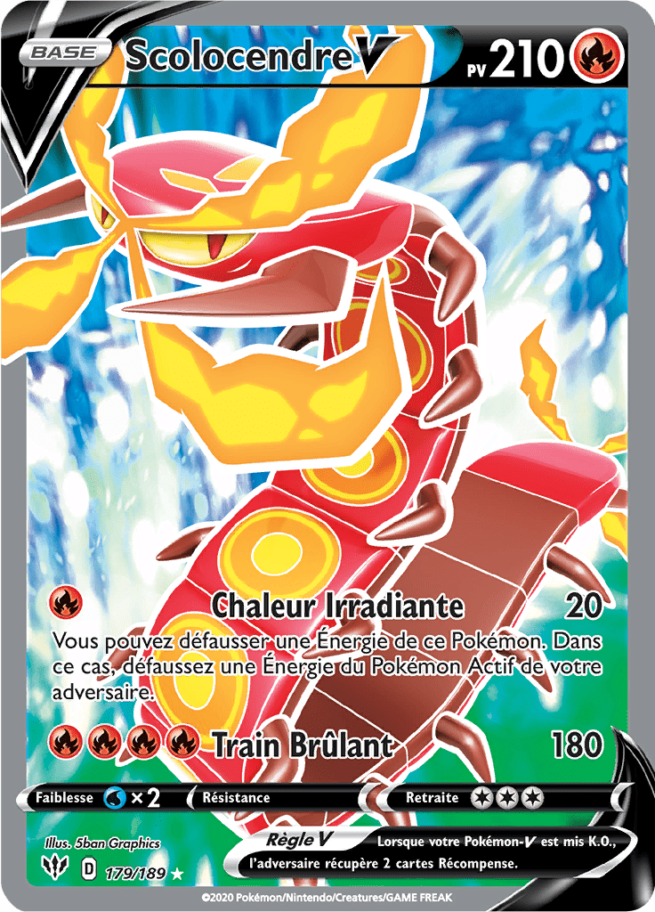 Scolocendre V - EB Ténèbres Embrasées - 179 - V Full Art