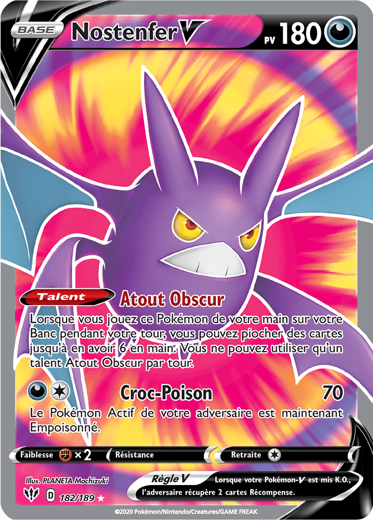 Nostenfer V - EB Ténèbres Embrasées - 182 - V Full Art