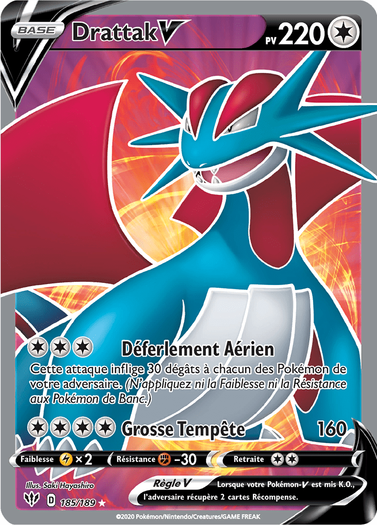 Drattak V - EB Ténèbres Embrasées - 185 - V Full Art