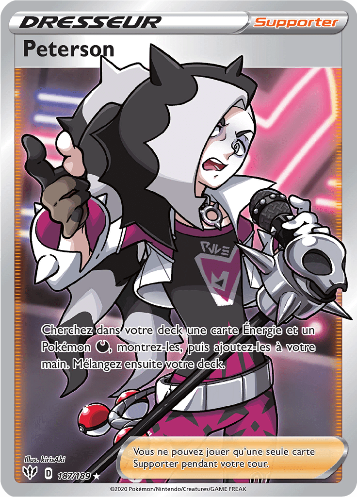 Peterson - EB Ténèbres Embrasées - 187 - Trainer Full Art